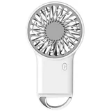 Minicloss Handventilator Mini-Handheld-Ventilator, Desktop-Ventilator, leichter USB-Ventilator, Für modische Frauen, Männer, Innen- und Außenbereiche weiß