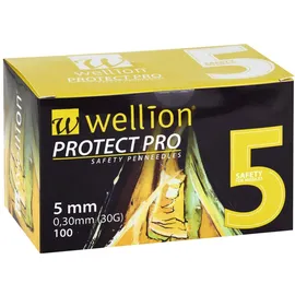 Med Trust GmbH Wellion Protect Pro Safety Pen Needles 5 mm