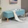 Homcom Sitzbank Polsterbank Blau 110 x 39 x 45 cm