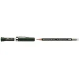 Faber-Castell Bleistift Castell 9000 B dunkelgrün mit Radierer