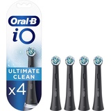 Oral B Oral-B iO Ultimate Clean Black Zebbürstenspitze, Packung mit 4