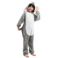 Corimori Jumpsuit Kinder Kostüm Jumpsuit Onesie verschiedene Designs (1-tlg) Fasching, Karneval, Tierkostüme Hase grau 110-116 Kaninchen grau Körpergröße 120cm (110-116)
