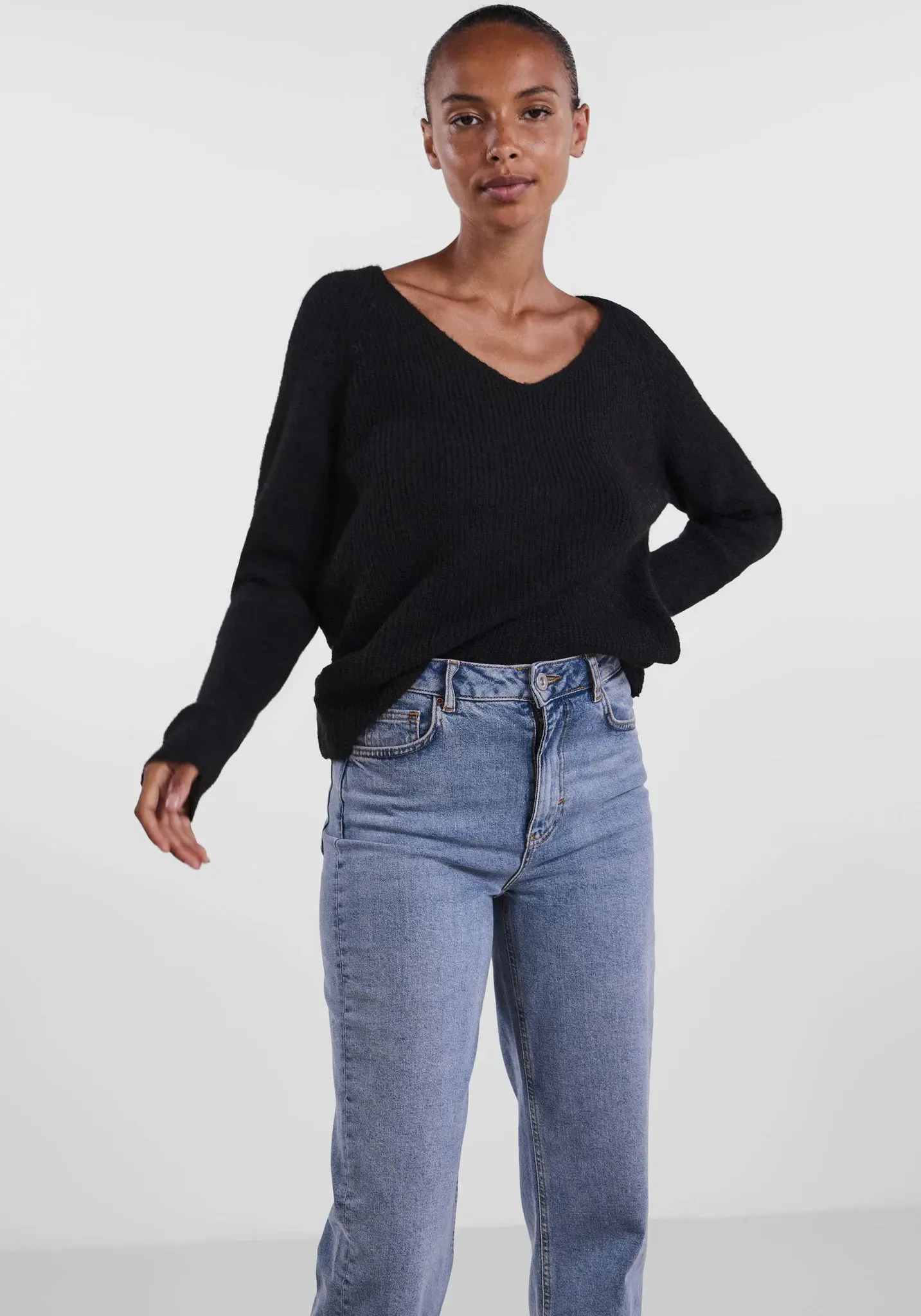 V-Ausschnitt-Pullover PIECES 