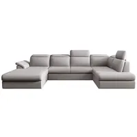 Luxusbetten24 Schlafsofa Designer Sofa Emiliano, mit Schlaf- und Klappfunktion beige