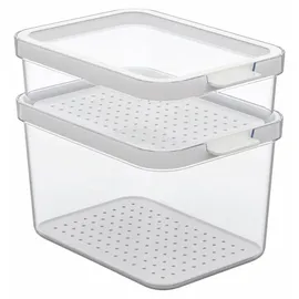Rotho Kühlschrank Organizer 2-tlg. CAUMA Weiß