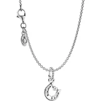 Pandora 39718 Damen Halskette 925 Sterlingsilber mit Hufeisen 45 cm
