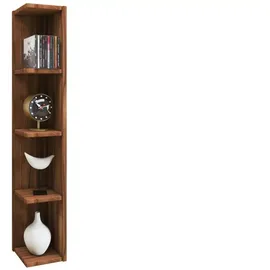 VCM Bücherregal Honsa 15 x 17 x 97 cm Nussbaum
