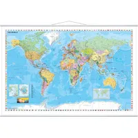 Franken Kartentafel Welt 97 x 137 cm Blau
