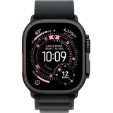 Apple Watch Ultra 3 49mm Schwarz (Schwarzes Nylon Armband M)