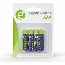 Gembird Battery Set alkaline ENERGENIE EG-BA-AAA4-01 x 4 - Batterie - Micro (AAA) Einwegbatterie Alkali