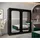möbel kryspol Schwebetürenschrank Promo 200 x 200 x 62 cm Schwarz
