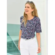 Classic Basics WITT WEIDEN Shirt in dunkelblau-bedruckt | Gr.: 48