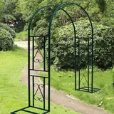 MZBDYYF Rostproofes Gartenbogen Metall Rosenbögen - breit 140 cm bis 340 cm - Hochleistungseingangsdekoration für Klettern - Trellis Design