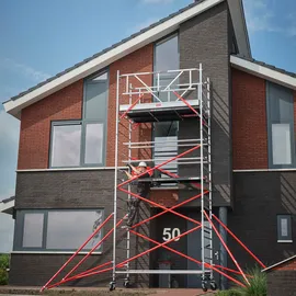 Altrex Fahrgerüst RS Tower 52 Aluminium mit Holz-Plattform 13,20m AH 1,35x2,45m