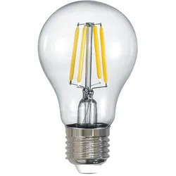 TRIO LEUCHTEN LED-Filament "Leuchtmittel Set E27", E (A-G), transparent klar, L:10,50cm Ø:6,00cm, Leuchtmittel, 6er Set Filament Leuchtmittel E27 Fassung, Glühbirne E27 LED warmweiß