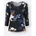 Lady Druck-Shirt Blau 40