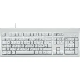 Perixx PERIBOARD-106, DE W USB Tastatur Deutsch, QWERTZ weiß, Deutsches Layout