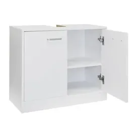 stabilo-sanitär Waschbeckenunterschrank "LUNA" polarweiß matt 2-türig, 63x29x55cm