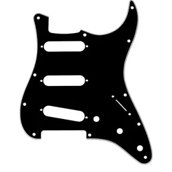 American Stratocaster Pickguard 11 Holes (Black)