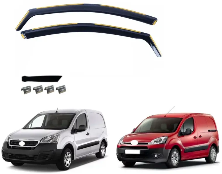 Satz mit 2 Windabweisern für Peugeot Partner II Tepee / Citroën Berlingo II (Baujahr 2008–2018)