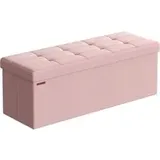 Sitzhocker mit Stauraum 38 x 110 x 38 cm pastellrosa