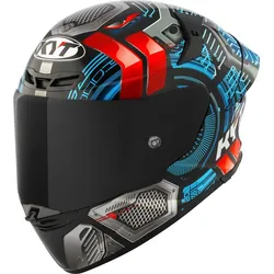 KYT TT-Revo Synchrotron Helm, rot-blau, Größe 2XL für Männer