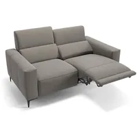 Sofanella 2-Sitzer Stoff, Relaxsofa, Designsofa, Designer Couch, Italienisches Sofa, 2er Sofa grau