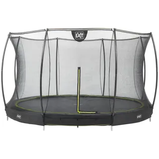 EXIT TOYS Silhouette Bodentrampolin 427 cm inkl. Sicherheitsnetz schwarz
