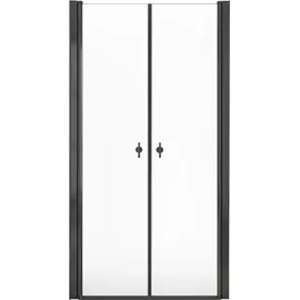 Home Deluxe LAVEA Duschtür rechts 110 x 195 cm Klarglas Schwarz