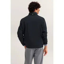 Bugatti Blouson "Regular Fit", Herren, Gr. 56, 390, marine, 100% Polyester, unifarben, regular fit, Bündchen, Jacken Blouson, mit Stehkragen & Stretch-Funktion