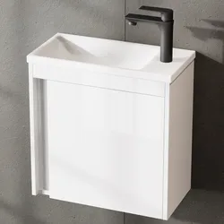 Waschtisch inkl. Waschbecken 50cm, versch. Farben
