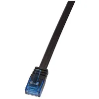 Logilink CF2013U RJ45 Patchkabel CAT 6 U/UTP 0.25 m Schwarz hochflexibel 1 St.