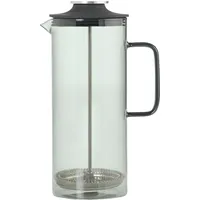 AdHoc French Press Kaffeebereiter Impact Borosilikatglas grau 1,0 Liter