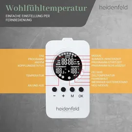 Heidenfeld Infrarotheizung HF-HP106-3 1000 W