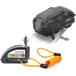 Rucksack 45Ltr + Bremsscheibenschloss Alarm