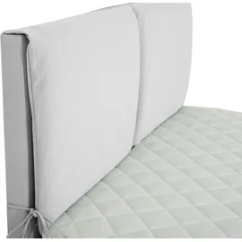 Home Affaire Boxspringbett »Nele« inkl. Topper im schlichtem Design grau