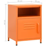 vidaXL Nachttisch Orange 35x35x51 cm Stahl