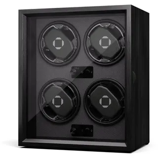 Klarstein Uhrenbeweger Brienz 4, (Set, 4-St., Set), Uhrenboxen Uhrenkasten Uhrenbeweger 4 Uhr schwarz