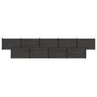 vidaXL Zaunlatte 9 Stk 0 x 0 cm Schwarz/Aluminium