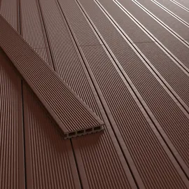 KOVALEX WPC-Terrassendiele Exklusiv 300 x 14,5 x 2,6 cm braun