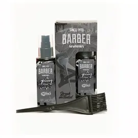 barber marmara Temporary Hair Color Schwarz 125ml / Schnurrbart Bart und Haar Farbe/eliminiert Grau für ein dickeres und volleres Aussehen/Frei von Ammoniak und Peroxid/Fertige Mixtur