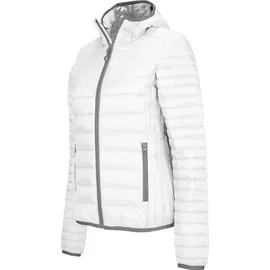 Kariban Leichte Damen-Steppjacke mit Kapuze - Weiß - S