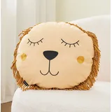 alavya home® Dekokissen Löwe 35 x 35 cm Braun