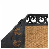 Siena Garden Gazelle Fußmatte (L x 75 cm aus Gummi / Kokosfasern natur/schwarz