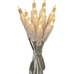 KONSTSMIDE LED-Lichterkette "Weihnachtsdeko aussen", transparent, Dioden 40 St., Kabellänge 8m x Gesamtlänge 13,85m, Lichterketten, 40 warm weiße Dioden