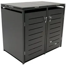 DEGAMO Mülltonnenbox Köln 115 x 102 cm grau