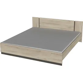 Demeyere Bettgestell Watson 180 x 200 cm Eiche braun