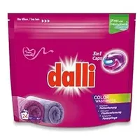 Dalli 3in1 Waschmittel Caps – 24 Waschladungen | Vollwaschmittel, Color, Sport & Outdoor oder Black Wash | Waschmittel Pods mit Frischeduft – 1 Cap pro Wäsche (Colorwaschmittel)