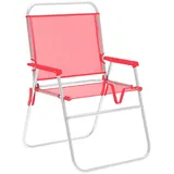 marbueno summer 52x56x80 Cm Fester Klappstuhl Aus Aluminium - Coral - One Size