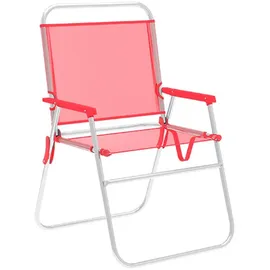marbueno summer 52x56x80 Cm Fester Klappstuhl Aus Aluminium - Coral - One Size